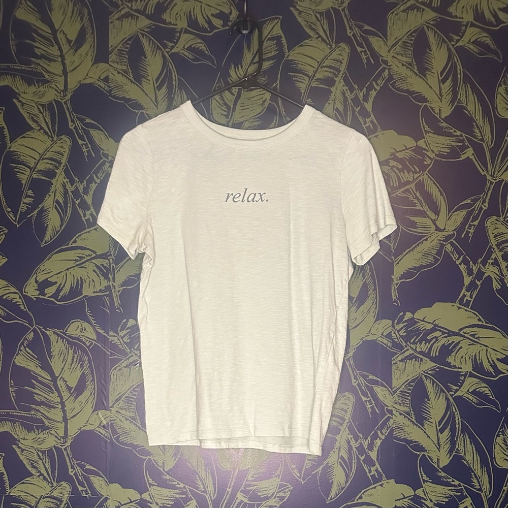 Zoe + Liv Heather Gray Cotton Tee
